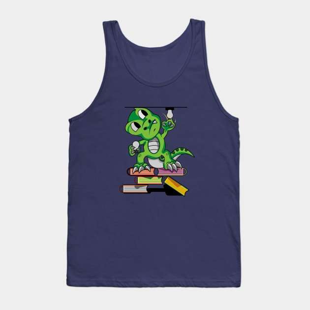 dinosaur in library Tank Top by osvaldoport76